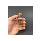 wellLine Cam Şişe Gold Kapak 20ml 15 Adet, 125gn