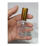 wellLine Plastik Yeniden Doldurulabilir Sprey Boş Kolonya Parfüm Şişesi 50 Ml Desenli Gold Kapaklı 5 Adet, PRFM-0025