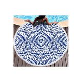 Wellmop Yuvarlak Plaj Havlusu 150Cm Desenli
