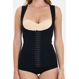Wellnur Mayo Tipi Liposuction Korsesi - Ameliyat Sonrası Yüksek Kompresyonlu Göğüs Altı Toparlayıcı - Siyah - XL