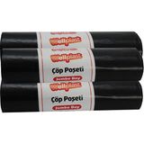 Wellplast Jumbo Boy 80 x 110 cm Siyah Çöp Poşeti 30 Adet Kokusuz Dayanıklı Rulo