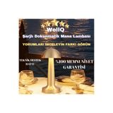 WellQ Dokunmatik Şarjlı Masa Lambası ( Metal -gold )