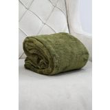Wellsoft Battaniye, Televizyon Battaniyesi,Peluş, Polar Battaniye,Çift Kişilik 220 * 230 Haki