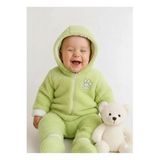 Wellsoft Peluş Bebek Tulum, Kışlık Kapüşonlu,Kız/Erkek