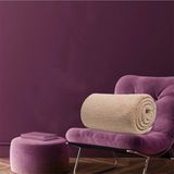 Wellsoft Televizyon Battaniyesi Peluş Battaniye Çift Kişilik 220*230 Sütlü Kahve - 220 x 240 cm