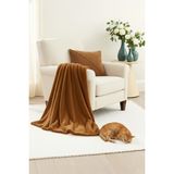 Wellsoft Tv Battaniyesi – Ultra Yumuşak, Sıcak, Hafif – Çift Kişilik - 170 x 230 cm - Kahverengi