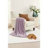 Wellsoft Tv Battaniyesi – Ultra Yumuşak, Sıcak, Hafif – Tek Kişilik - 100 x 170 cm - Lila