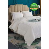 Wellsoft Ultra Yumuşak Çift Taraflı Peluş Yorgan Çift Kişilik Yıkanabilir 200x220 cm Beyaz