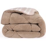 Wellsoft Yorgan Çift Kişilik Soft Line Bej - 195 x 215 cm