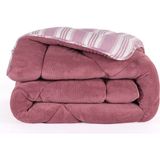 Wellsoft Yorgan Çift Kişilik Soft Line Bordo - 195 x 215 cm