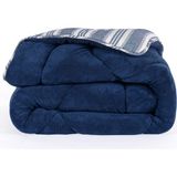 Wellsoft Yorgan Tek Kişilik Soft Line Lacivert - 155 x 215 cm