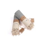 Wellstil Artemis | 2'li Gri El Banyo Havlusu Peşkir, Mutfak Havlusu 40x100 cm