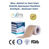 WELLTAPE İz giderici Silikon Bant 4cm x 1.5m Ameliyat Sezaryen Yanık Keloid İz Giderici