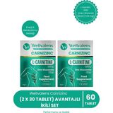 Wellvalens Carnizinc L-Karnitine 1000 Mg + Çinko | Enerji & Metabolizma Desteği Ikili Paket 60 Tablet - İkili Paket