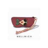 wellwich Silikon Kalemlik ve Gözlük Kılıfı Çok Amaçlı Fermuarlı Organizer Bordo-Vişne Renk