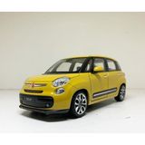 Welly 1.24 Ölçek Marka Lisanslı Fiat 500L Sarı Renk Diecast Model Metal Araba