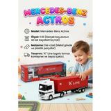 Welly 1:32 Ölçekli Lisanslı Orjinal Mercedes-Benz Actros Dorseli Koleksiyonluk Model Oyuncak Tır