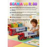 Welly 1:32 Ölçekli Lisanslı Orjinal Scania V8 R370 Dorseli Koleksiyonluk Model Oyuncak Tır