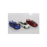 WELLY 3'Lü Set 1:36 Ölçek Subaru İmpreza Diecast Model Metal Araba