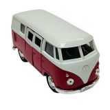 WELLY Çek Bırak Araba 1:32 Volkswagen T1 Bus - 49764- Kırmızı