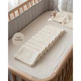 Welly Home Baby Tekstil Çift Kat Müslin Bebek Ağız Mendili 9 Adet 35X35 - Çok Renkli - 30 x 30 cm