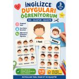 Welly Jones İngilizce Duyguları Öğreniyorum | 3 Sayfa A4 | Kes & Oluştur Etkinliği | Okul Öncesi Eğitim Seti | Duygu Eşleştirme Oyunu