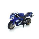 Welly Kalıp Döküm Motosiklet Mavi Yamaha 2008 YZF-R1, 1:18 Ölçek