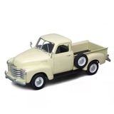 Welly Koleksiyon 1 / 24 1953 Chevrolet 3100 Pick Up Krem Model Metal Araba