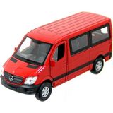 Welly Mercedes Sprinter Bus Kırmızı Çek Bırak Minibüs