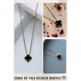 Welo Design Sedef Taşlı Çelik Kolye
