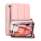 WeLoveCase iPad Mini 6 2021 için Kılıf, [Dahili Ekran Koruyucu] [Otomatik Uyku/Uyanma] [Kalem Tutucu] iPad Mini 6. Nesil 8,3 inç Yumuşak Deri Kapaklı Kılıf, Yeşil (Pembe)