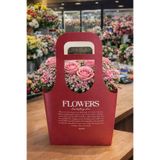 weloveis Çiçek Taşıma Çantası - Bordo renk - 5 Adet