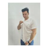 welsei Erkek Beyaz Fitilli Kısa Kollu Pamuk Gömlek | Rahat Kalıp | Spor ve Klasik Kombin Uygun