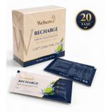 WELSENSA Recharge 20 Saşe, Şekersiz Elektrolit İçecek Tozu, Magnezyum Bisglisinat ve C Vitamini, Limon & Citrus Aromalı
