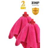 Welsoft Balerin Mop Yedek Başlıklı 2 Adet Pembe Mop, Papas 45X60