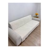 WELSOFT Kaymaz Taban Süngerli Koltuk - Çekyat Örtüsü 170x210 krem 170 x 210