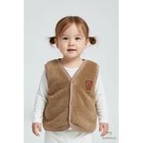 Welsoft Kız Bebek Çocuk Çıtçıtlı Yelek Yumuşak Dokulu,Ayıcık Armalı,Peluş Bebek Yeleği 6-36 Ay
