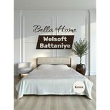 Welsoft Yumuşak Battaniye Düz Renk Battaniye Çift Kişilik - 200 x 220 cm - Krem