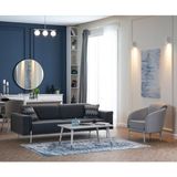 Weltew Home Alaçatı Koltuk Takımı 3+1 (Gri- Antrasit )