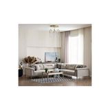 Weltew Home Best Köşe Koltuk Takımı - Krem