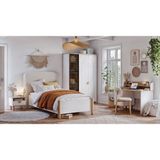 Weltew Home Bodrum Genç Odası Takımı Suntalam Malzemeden 5 Parça Modern Tasarım Beyaz