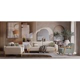 Weltew Home Bodrum Koltuk Takımı 3+3+1 - Bej