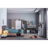 Weltew Home Cross Genç Odası Takımı Melamin Kaplı Yonga Levha 3 Parça Modern Tasarım