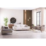 Weltew Home Pablo Koltuk Takımı 3+3+1+1 - Açık Krem