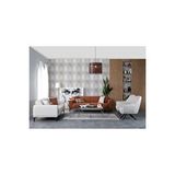 Weltew Home Stil Koltuk Takımı 3+3+1 (kiremit - Krem) Turuncu