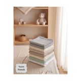 WELY HOME BABY TEKSTİL %100 Pamuk Çift Katlı Bebek Ağız Mendili Seti (9 Adet) - Karışık Renkler 30x30 cm