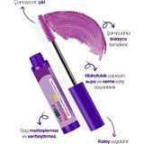 Wemara Mor Balyaj Sac Maskarası 7 ml Kadınlar İçin Hidrofobik Özellikli Canlı Renkli Saç Boyası - 042025