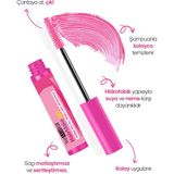 Wemara Pembe Balyaj Saç Maskarası Stick Formda 7 ml Kadınlar İçin Canlı Renk Uygulaması