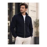 WE&ME Erkek Dik Yaka Fermuarlı Hırka Günlük Basic Rahat Kalıp Uzun Kollu Sweatshirt