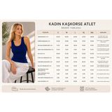 We&Me Kadın Kaşkorse Fitilli Slim Fit Atlet U Yaka Esnek Günlük Basic Ribana Atlet - Antrasit